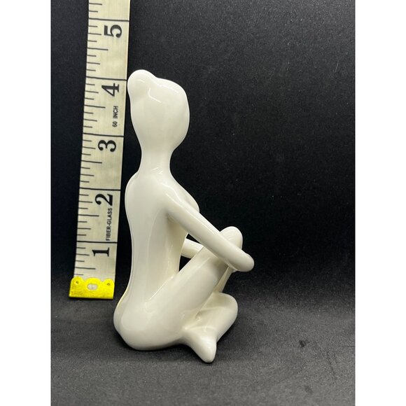 Abstract Ceramic Yoga Figurine - Picture 3 of 3
